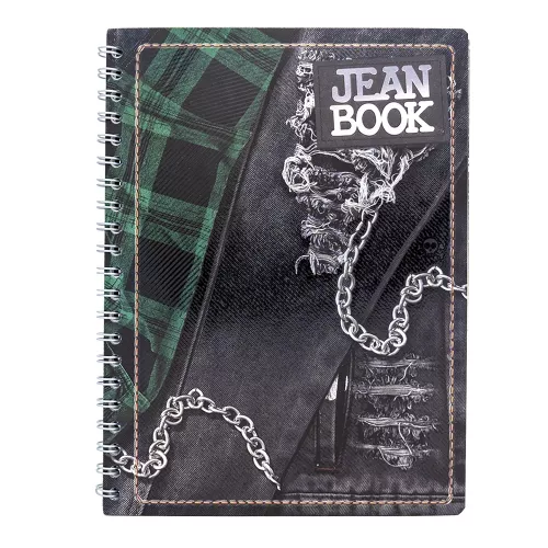 Cuad DO Prof Jean Book Rev C7 100H Torn with Chains - Metallic