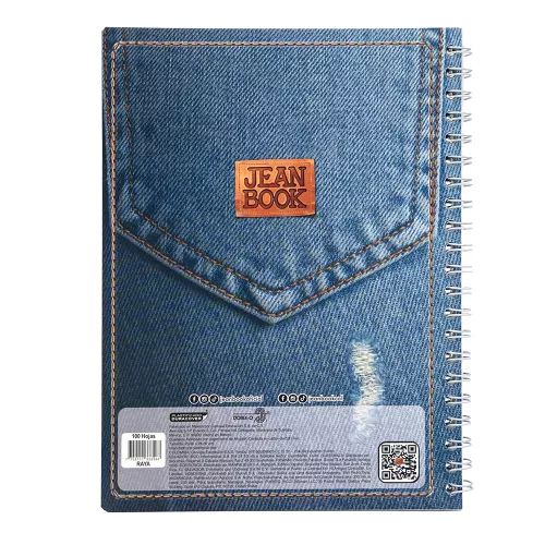 Cuad DO Prof Jean Book Rev Ry 100H Electric Denim - Metallic