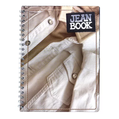 Cuad DO Prof Jean Book Rev Ry 100H Light Denim - Metallic