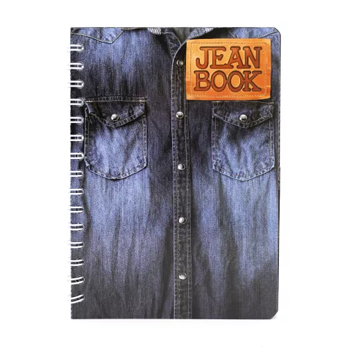 Cuaderno Argollado Frances Cuadro Chico Jean Book 5 100 Hojas