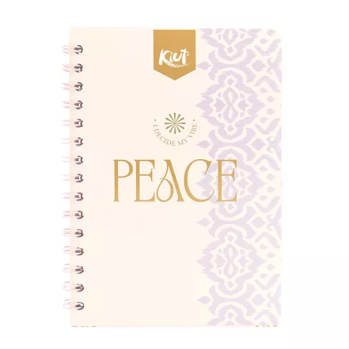 Cuaderno Argollado Frances Cuadro Grande Kiut Peace 100 Hojas