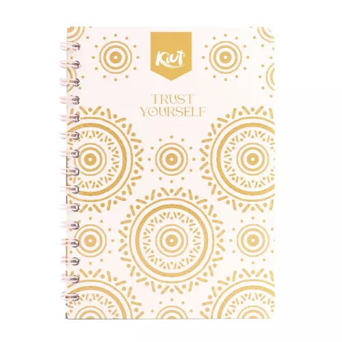 Cuaderno Argollado Frances Raya Kiut Trust Yourself 100 Hojas