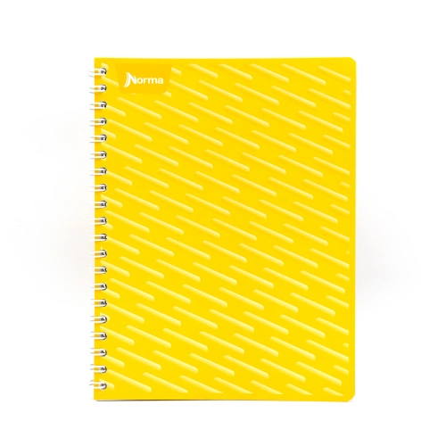 Cuaderno Argollado Profesional Cuadro Chico Norma Amarillo 100 Hojas