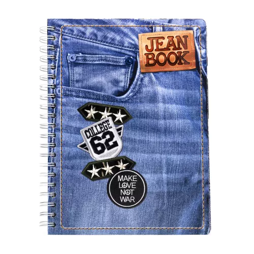 Cuaderno Argollado Profesional Cuadro Grande Jean Book Revolution Ruta 62 200 Hojas