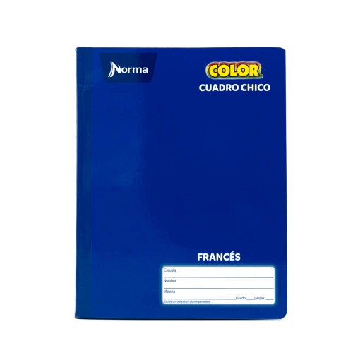 Cuaderno Cosido Frances Cuadro Chico Norma Color Azul 100 Hojas 4755