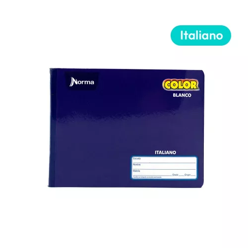 Cuaderno Cosido Italiano Blanco Norma Color Morado 100 Hojas