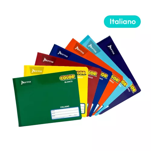 Cuaderno Cosido Italiano Cuadro Aleman 100 Hojas Norma Color