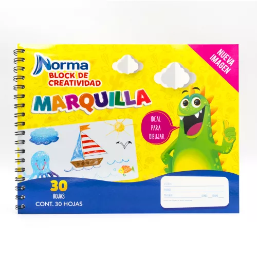 Block Marquilla para Dibujo Blanco Norma 30 Hojas