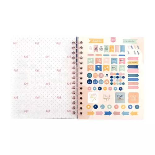 Bullet Journal Argollado Tapa Dura A5 Kiut Make Your Dreams Happen 120 Hojas
