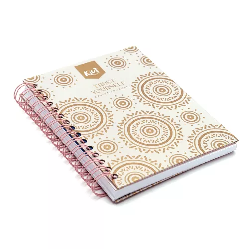 Bullet Journal Argollado Tapa Dura A5 Kiut Trust Yourself 120 Hojas