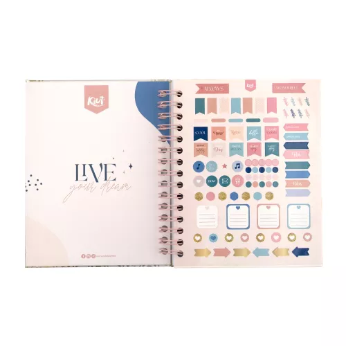 Bullet Journal Argollado Tapa Dura A5 Kiut Trust Yourself 120 Hojas