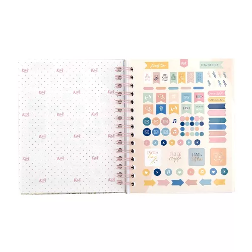 Bullet Journal Argollado Tapa Dura A5 Kiut Trust Yourself 120 Hojas