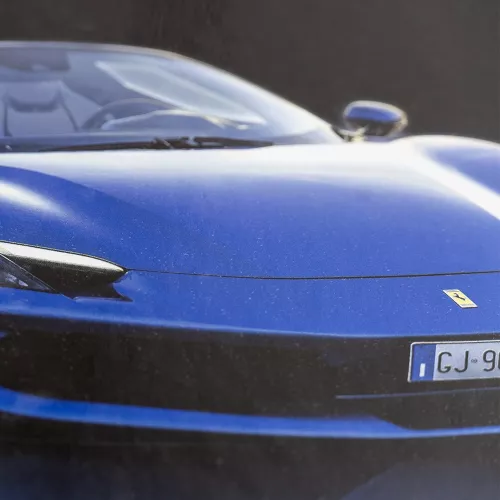 Carpeta 3 Aros Tapa Dura Profesional  Ferrari Metalizado Blue GJ-969TR  Hojas