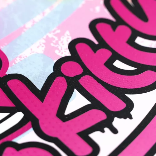 Carpeta 3 Aros Tapa Dura Profesional Hello Kitty Graffiti  Hojas