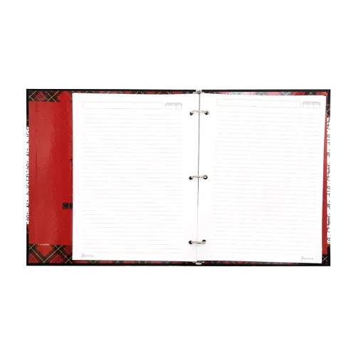 Carpeta 3 Aros Tapa Dura Profesional Hello Kitty Punk  Hojas