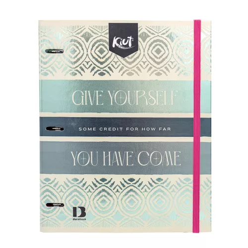 Carpeta 3 Aros Tapa Dura Profesional Kiut Give your self you have come  Hojas