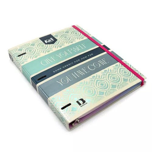 Carpeta 3 Aros Tapa Dura Profesional Kiut Give your self you have come  Hojas