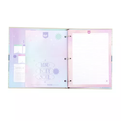 Carpeta 3 Aros Tapa Dura Profesional Kiut Give your self you have come  Hojas