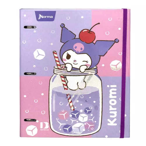 Carpeta Dura Book 3A Prof Kuromi Soft Drink with Ice