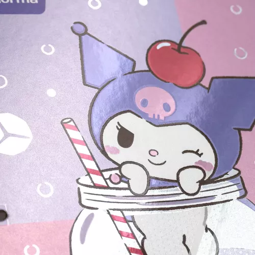 Carpeta Dura Book 3A Prof Kuromi Soft Drink with Ice