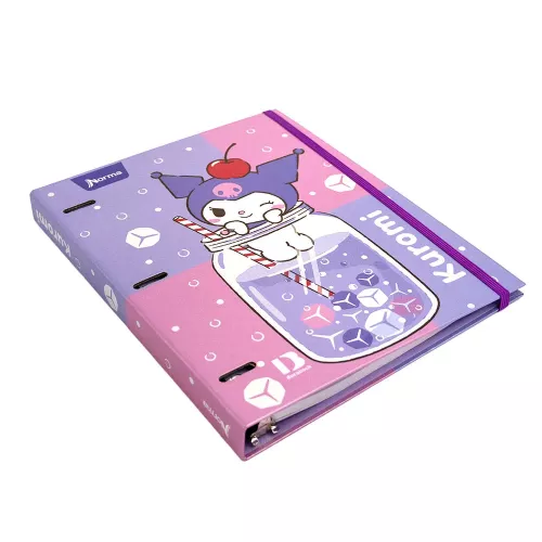 Carpeta Dura Book 3A Prof Kuromi Soft Drink with Ice
