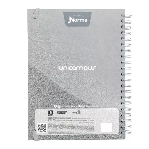 Cuad DO Dura Book Prof Unicampus Ry 160H 5M Arena Gris