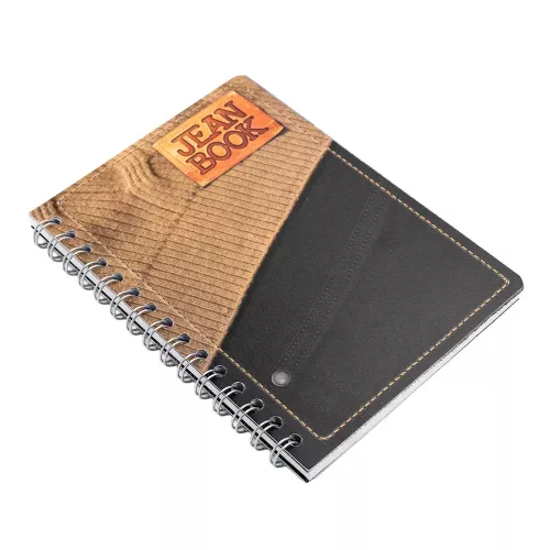 Cuad DO Fran Jean Book Rev C5 100H Black Jean with Camel Sweater