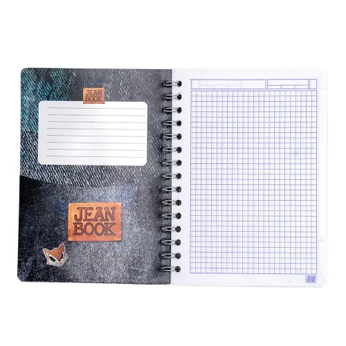 Cuad DO Fran Jean Book Rev C5 100H Black Jean with Camel Sweater