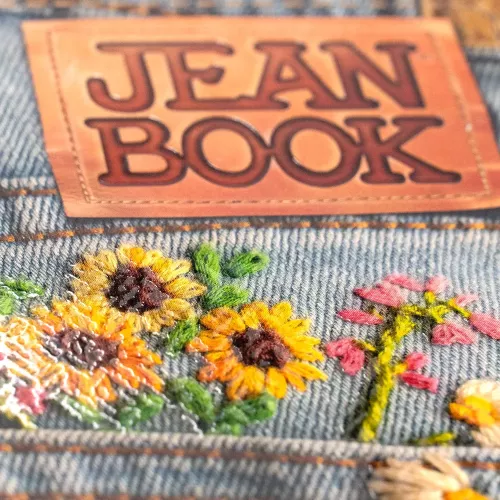 Cuad DO Fran Jean Book Rev C5 100H Denim with Sunflowers