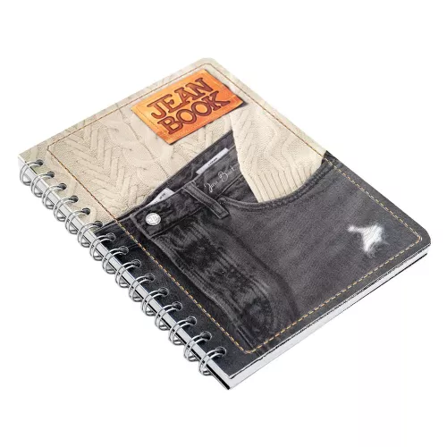 Cuad DO Fran Jean Book Rev Ry 100H Black Jean with White Sweater