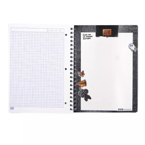 Cuad DO Prof Jean Book Rev C5 100H  PC Sports - Metallic