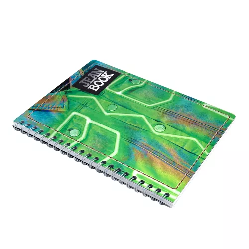 Cuad DO Prof Jean Book Rev C5 100H Electric Denim - Metallic