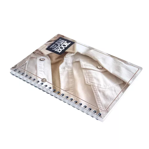 Cuad DO Prof Jean Book Rev C5 100H Light Denim - Metallic