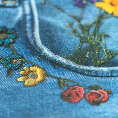 Cuad DO Prof Jean Book Rev C7 100H Denim with Flowers