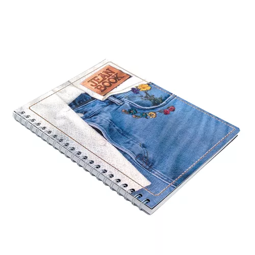 Cuad DO Prof Jean Book Rev C7 100H Denim with Flowers