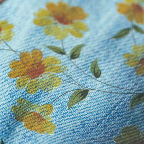 Cuad DO Prof Jean Book Rev C7 100H Denim with Watercolor Flowers