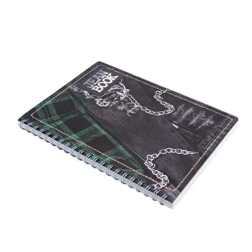 Cuad DO Prof Jean Book Rev C7 100H Torn with Chains - Metallic