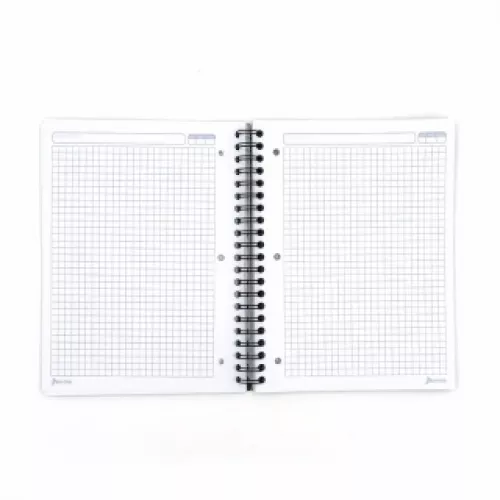 Cuaderno Argollado  Profesional Cuadro Chico Unicampus Lineas rosas 100 Hojas