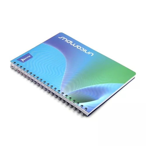 Cuaderno Argollado  Profesional Cuadro Chico Unicampus Morado Metalico 100 Hojas