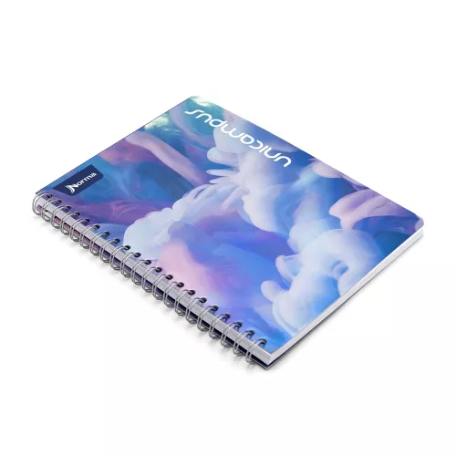 Cuaderno Argollado  Profesional Cuadro Grande Unicampus Nubes morado 100 Hojas