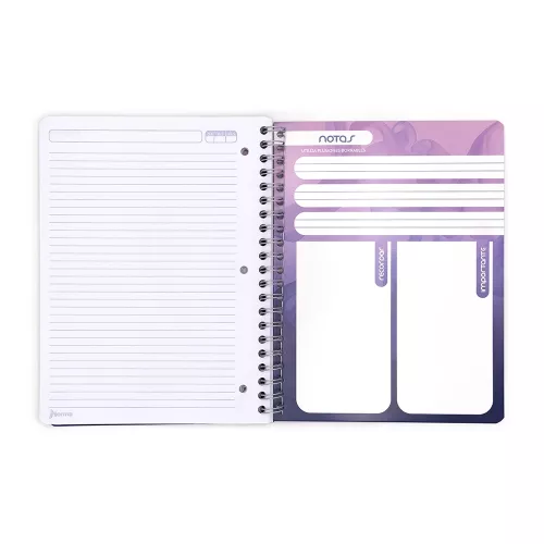 Cuaderno Argollado  Profesional Raya Unicampus Celestial 100 Hojas