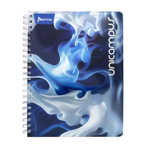 Cuaderno Argollado  Profesional Raya Unicampus Humo blanco 100 Hojas