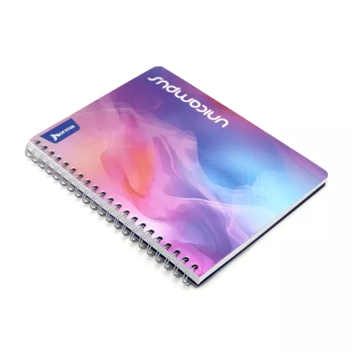 Cuaderno Argollado  Profesional Raya Unicampus Humo Rosa 100 Hojas