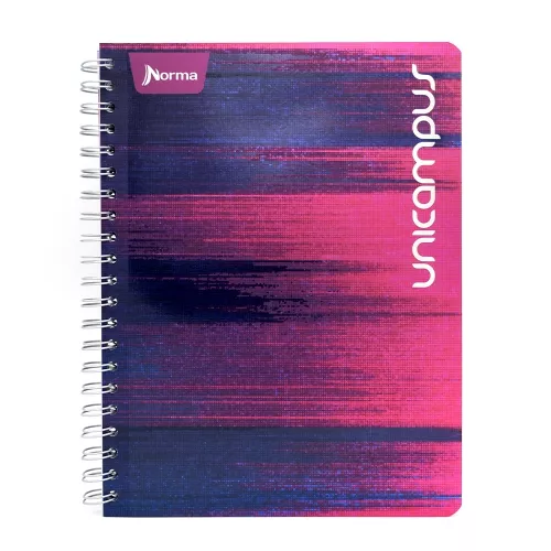 Cuaderno Argollado  Profesional Raya Unicampus Lineas rosas 100 Hojas