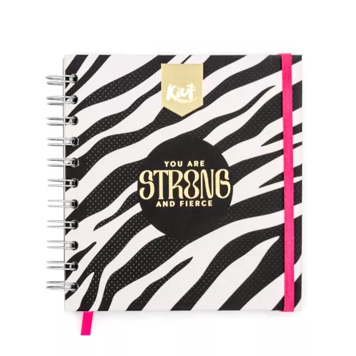 Cuaderno Argollado Cuadrado Raya Kiut You are strong and fierce 100 Hojas