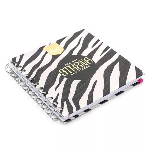 Cuaderno Argollado Cuadrado Raya Kiut You are strong and fierce 100 Hojas