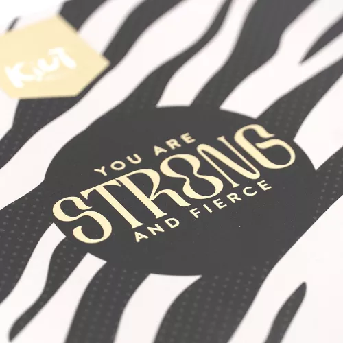 Cuaderno Argollado Cuadrado Raya Kiut You are strong and fierce 100 Hojas
