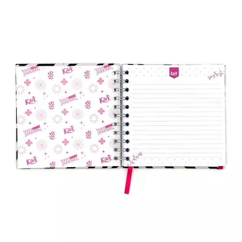 Cuaderno Argollado Cuadrado Raya Kiut You are strong and fierce 100 Hojas