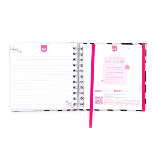 Cuaderno Argollado Cuadrado Raya Kiut You are strong and fierce 100 Hojas