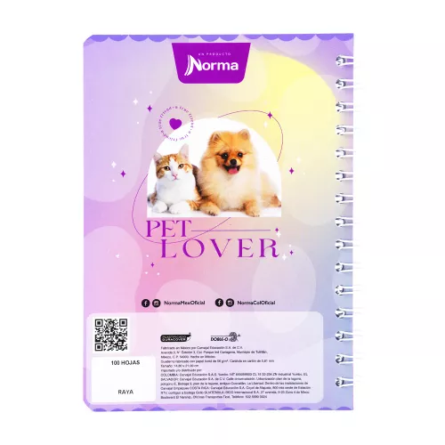 Cuaderno Argollado Frances Cuadro Chico Dogs Beach day 100 Hojas